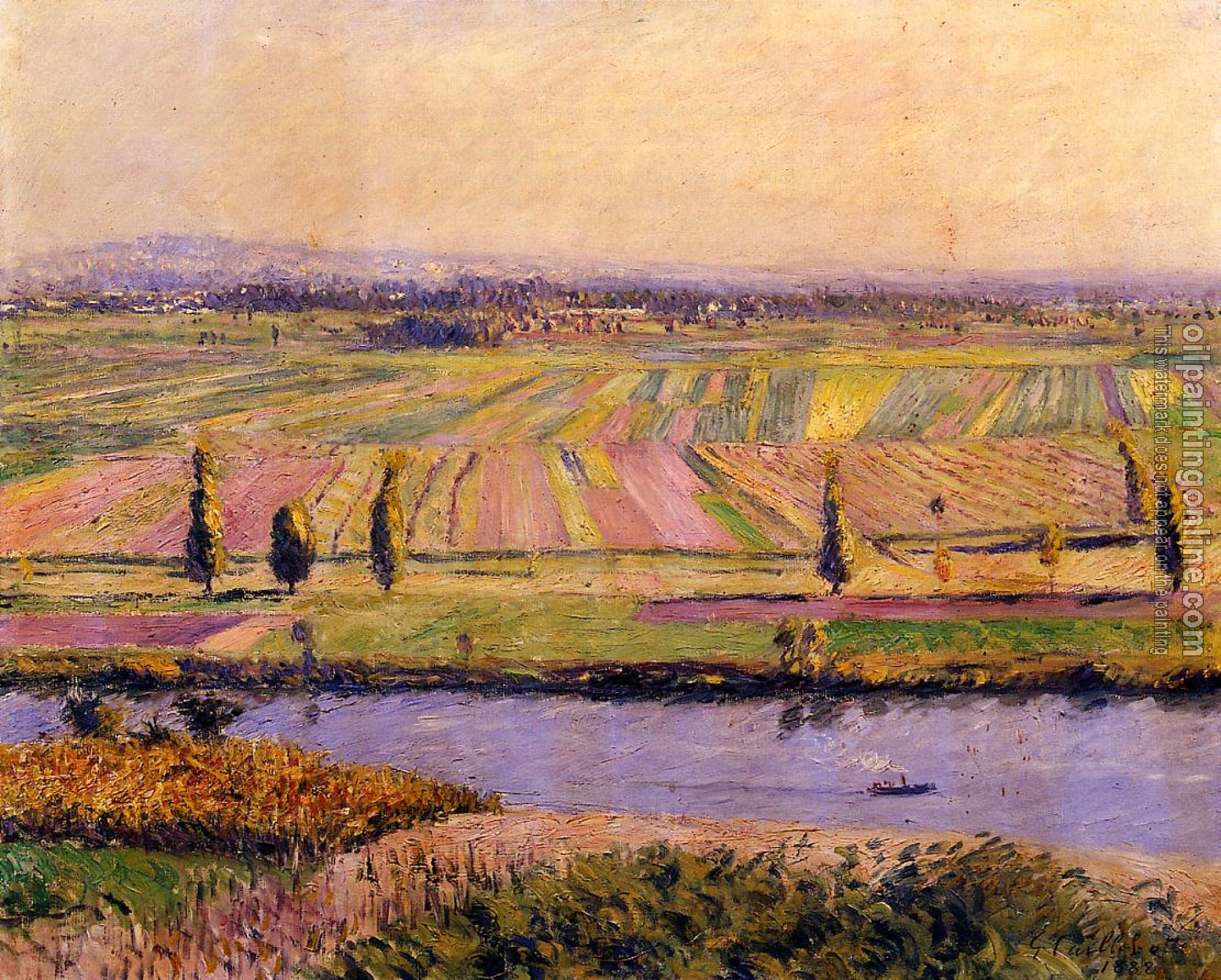 Gustave Caillebotte - The Gennevilliers Plain Seen from the Slopes of Argenteuil